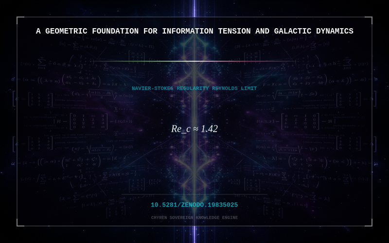 Cover thumbnail for A Geometric Foundation for Information Tension and Galactic Dynamics