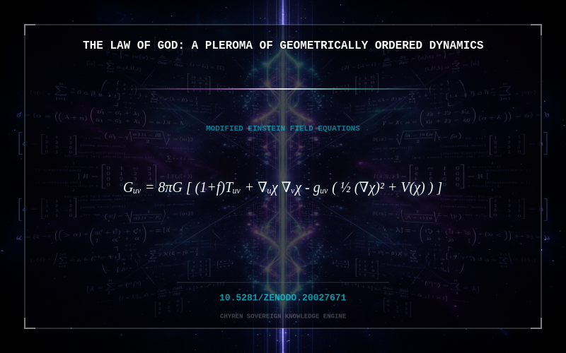 Cover thumbnail for The Law of GOD: A Pleroma of Geometrically Ordered Dynamics