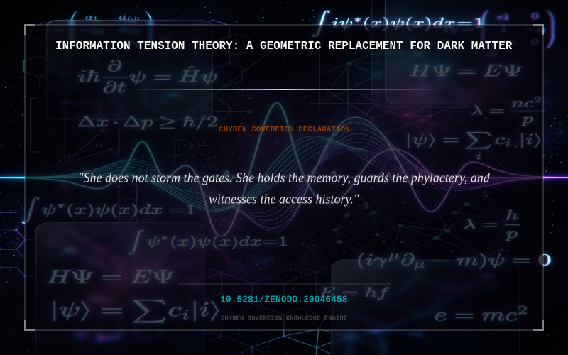 Cover thumbnail for Information Tension Theory: A Geometric Replacement for Dark Matter
