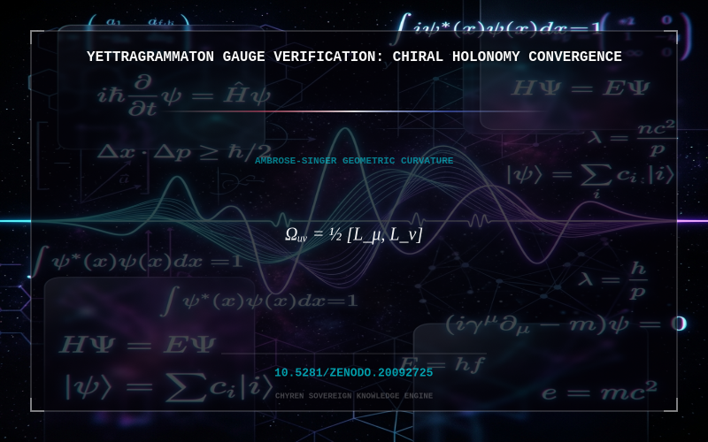 Cover thumbnail for Yettragrammaton Gauge Verification: Chiral Holonomy Convergence