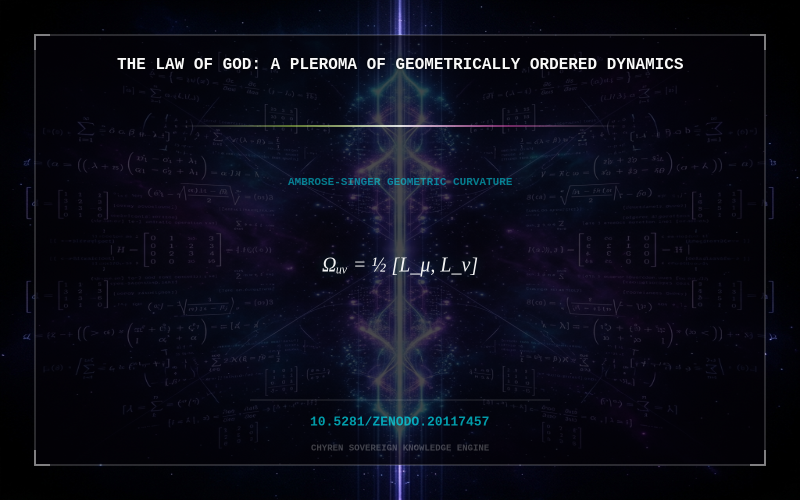 Cover thumbnail for The Law of GOD: A Pleroma of Geometrically Ordered Dynamics