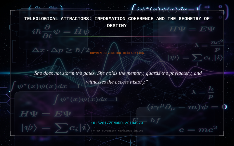 Cover thumbnail for Teleological Attractors: Information Coherence and the Geometry of Destiny