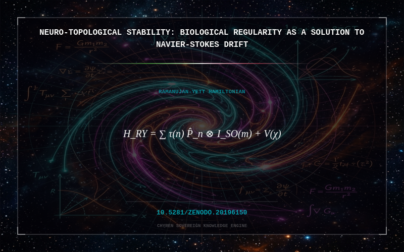 Cover thumbnail for Neuro-Topological Stability: Biological Regularity as a Solution to Navier-Stokes Drift